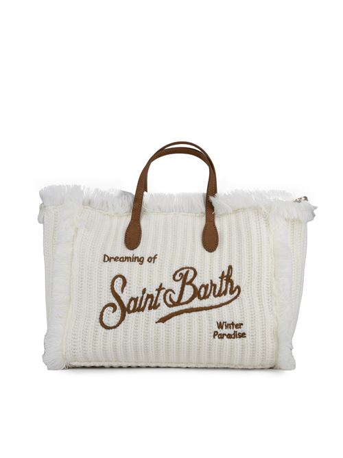 Borsa Colette Tricot in maglia con logo Mc2 Saint Barth | COLETTE W00502G RIB TRICOT 1019 EMB